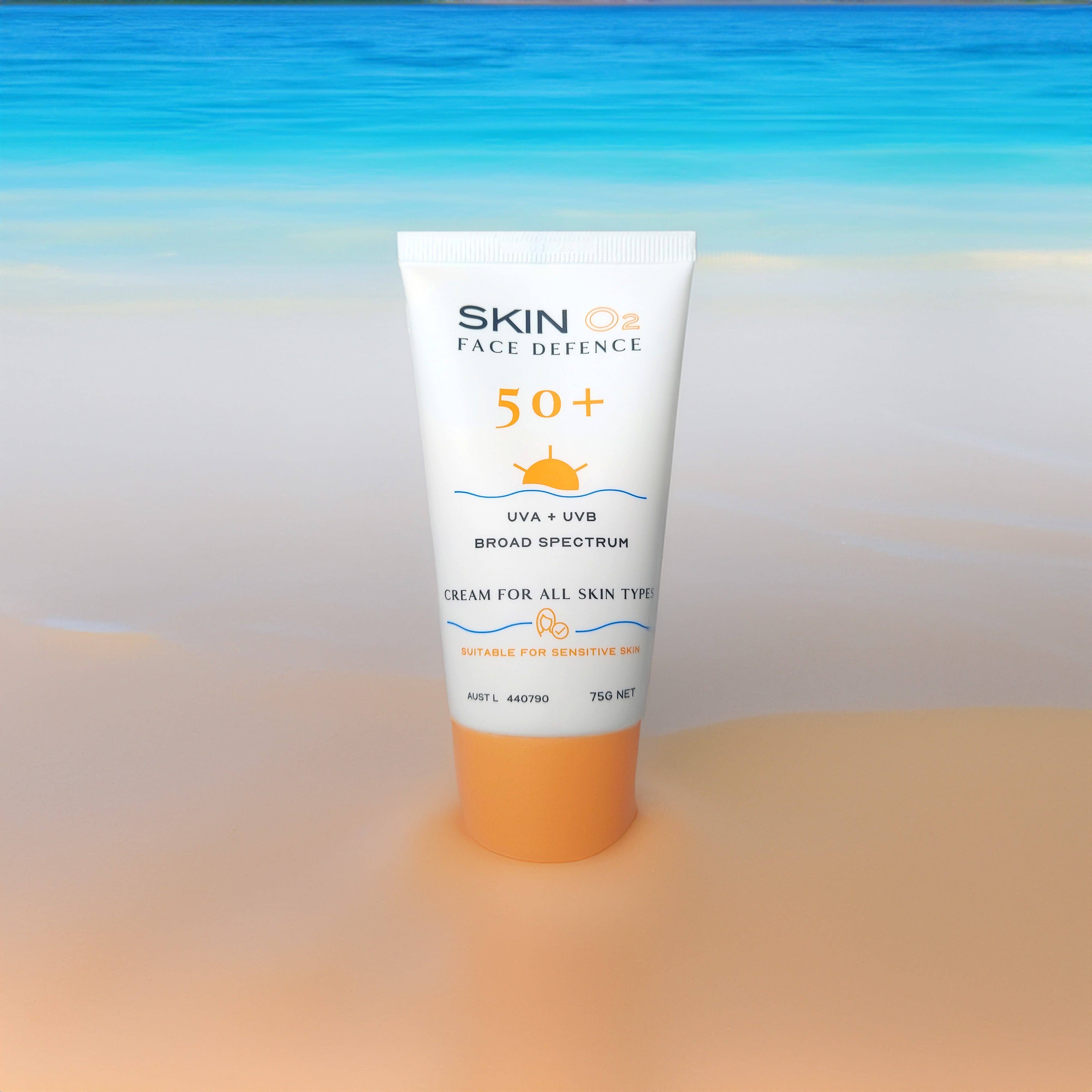 Skin O2 - Wholesale Sunscreen - Face Defence 50+ Invisible Sunscreen6