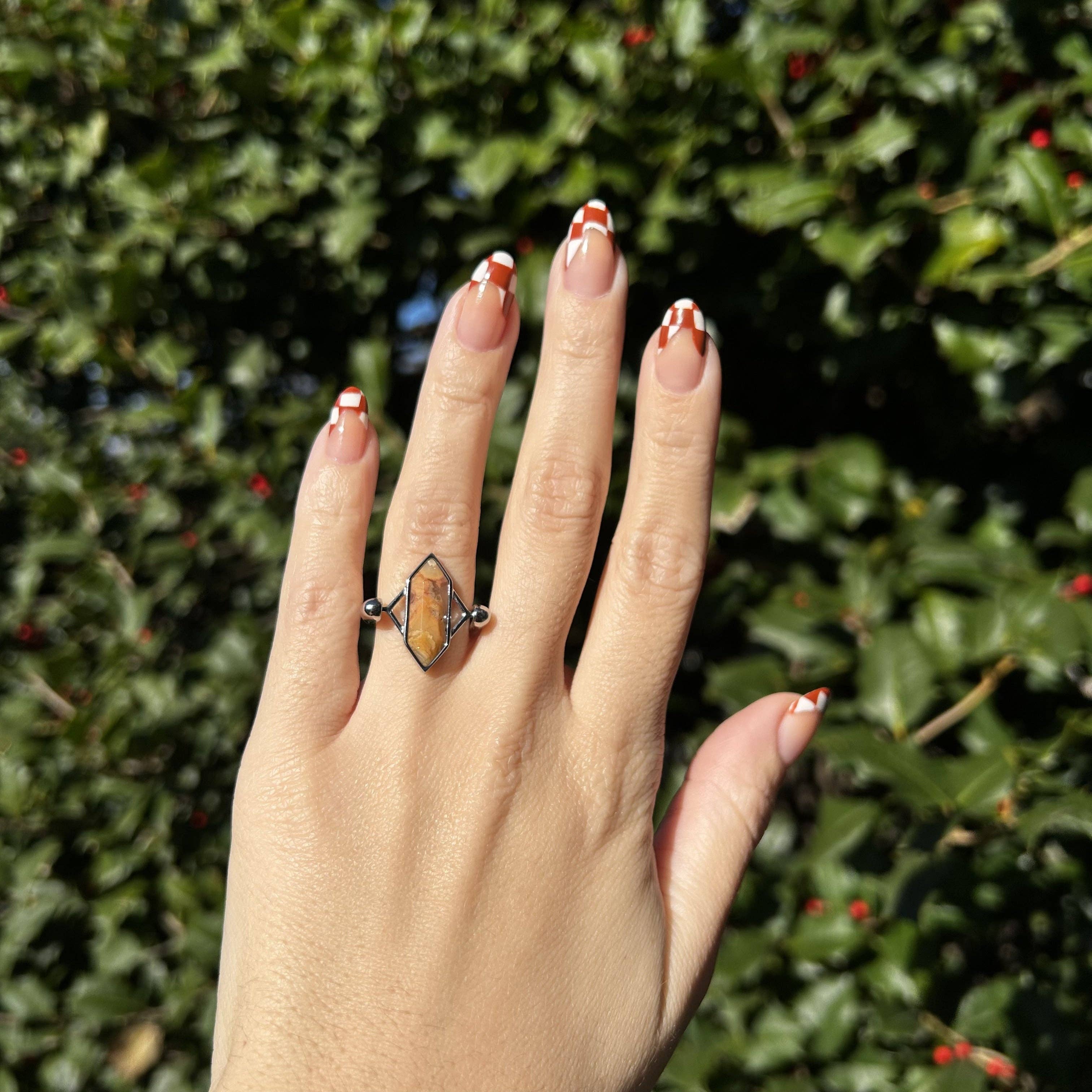 CONQUERing - Wholesale Cocktail/gelegenheidsring - Gekke Jasper TwinPoint™ Kristalelement2