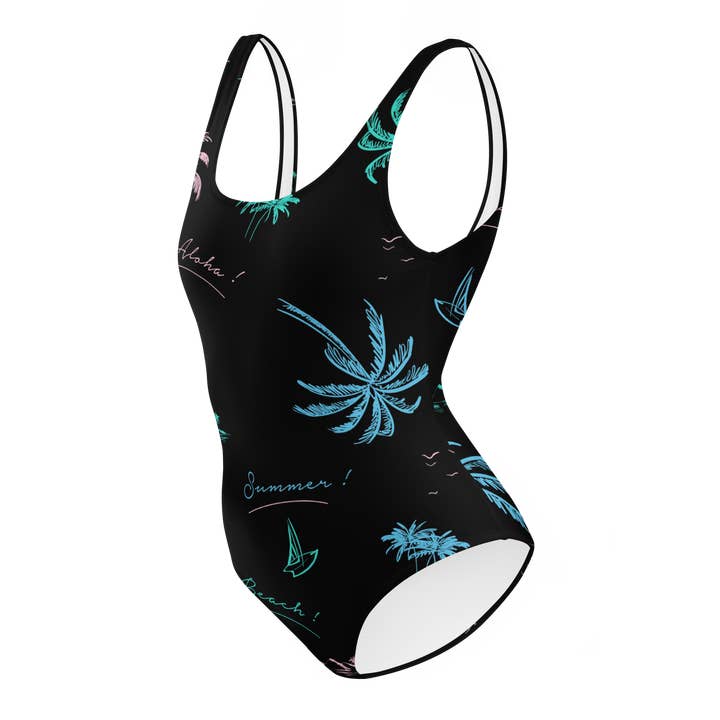 Summer Aloha One-Piece Swimsuit for wholesale by Find Your Coast® Apparel