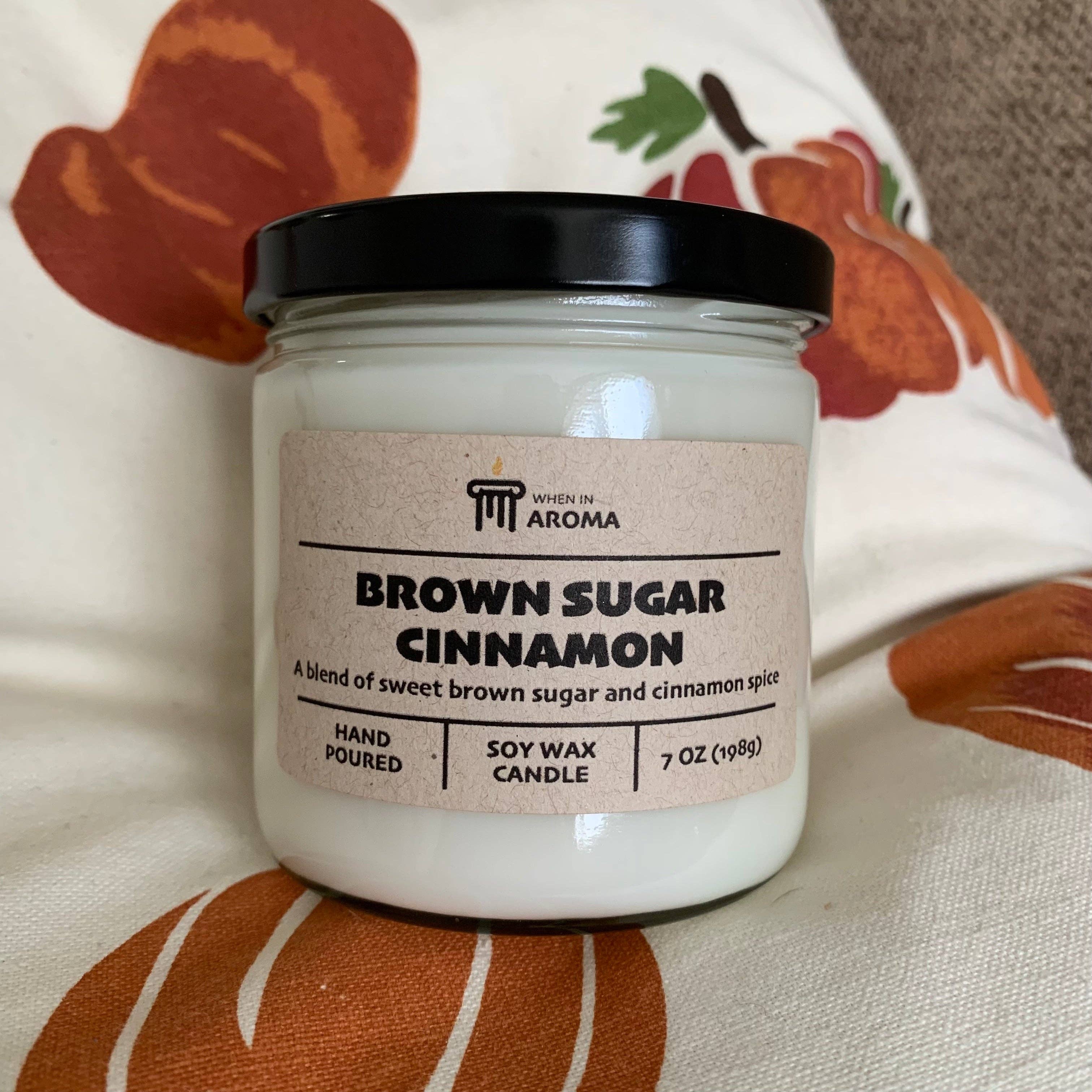 When In Aroma Candle Company - Wholesale Jar/Filled Candle - Brown Sugar Cinnamon Soy Candle3