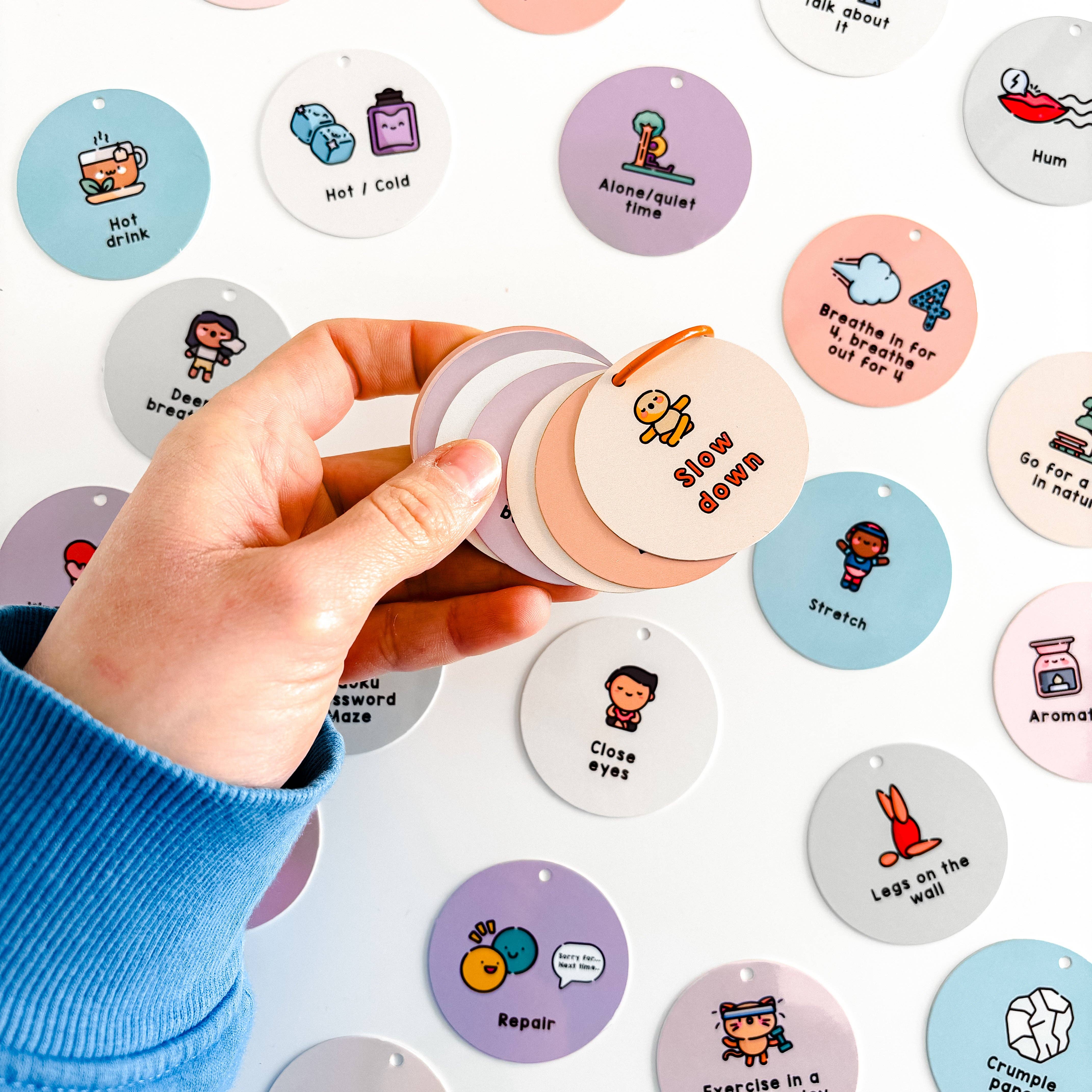 Craftly Ltd - Wholesale Keychain - Unisex - Autism Coping Strategies Keyring for Adults and Kids6