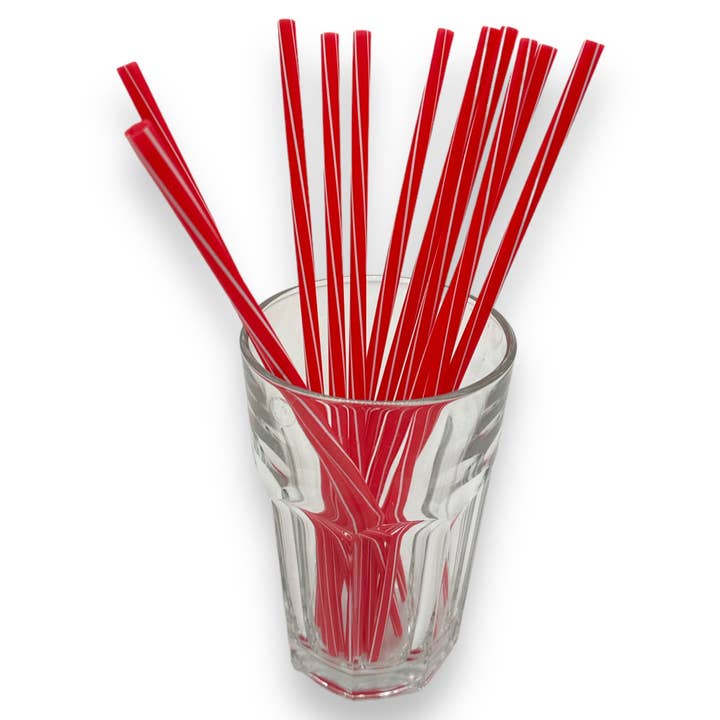 Kinky Pleasure - Wholesale Drinking straw - Kinky Pleasure - PK007 - Straws PVC Red - 230x6mm - 10-Pack2