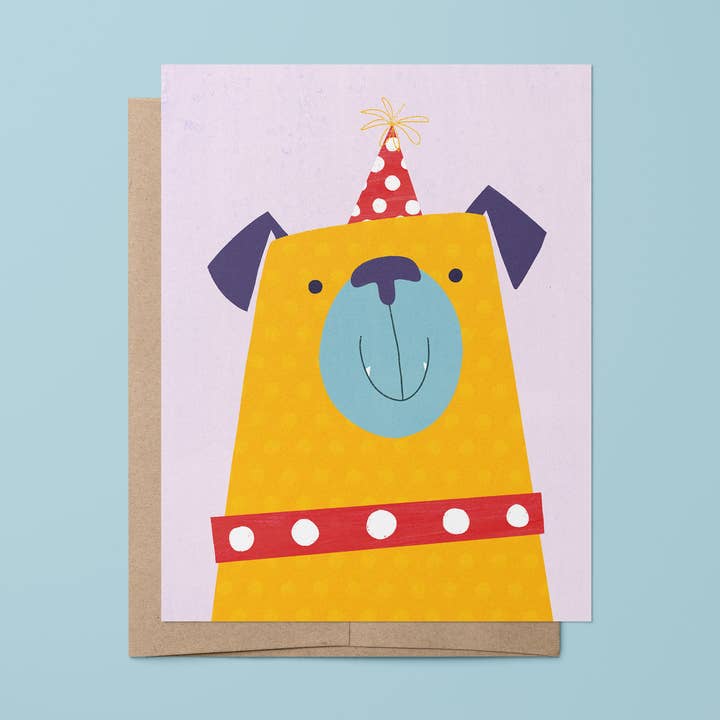 "Party pug" Greeting Card for wholesale by Sincerely, Rob