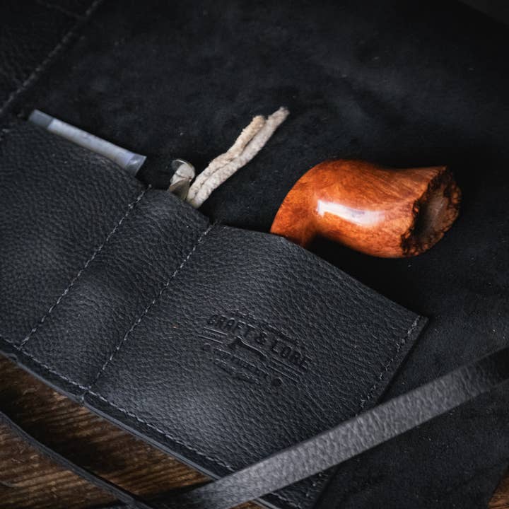 Craft and Lore - Wholesale Humidor/Cigar Accessory - Rustic Leather Pipe Roll9