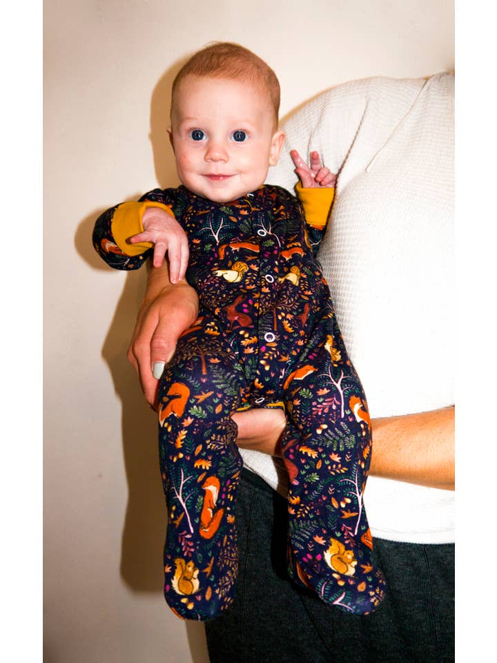 LOLA+BLAKE - Wholesale Jumpsuit - Baby - Woodland Babygrow3