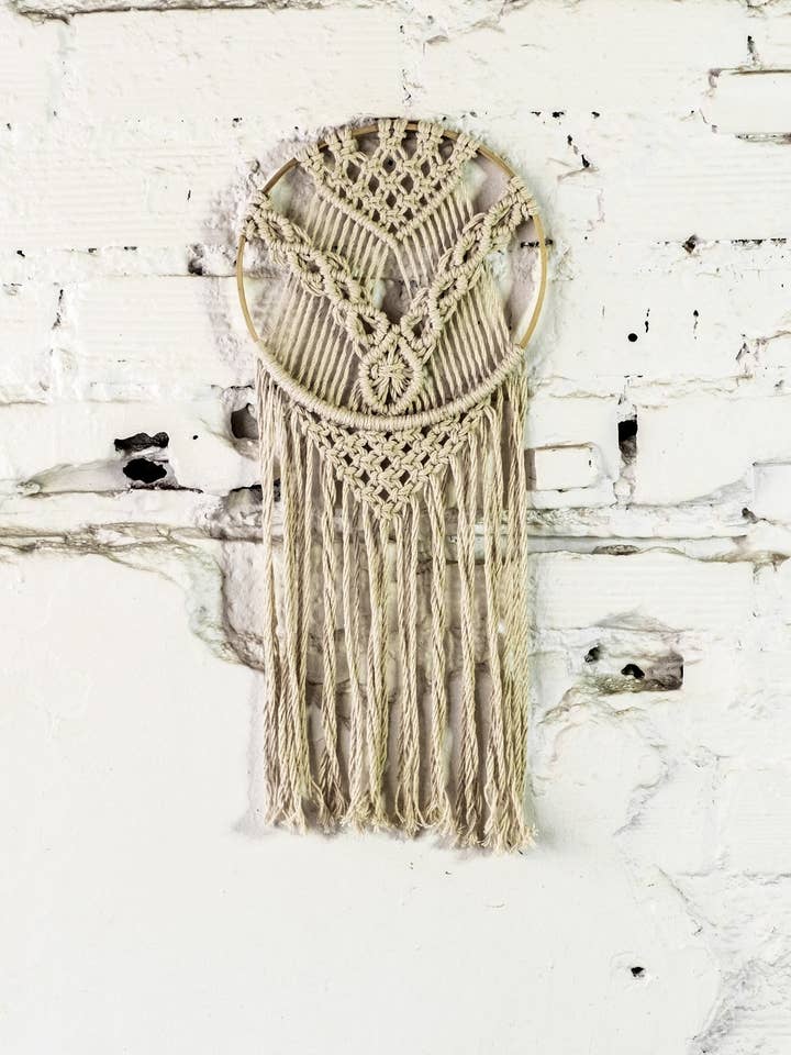 Macrame Hoop Væghængende, Indretning af hjemmet for engroshandel hos Gypsy Moon Arts