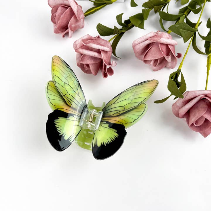 mildstyles - Wholesale Hair Clip - Women's - Simulation Printed Butterfly Hair Clip,Insect Animal Hair cl