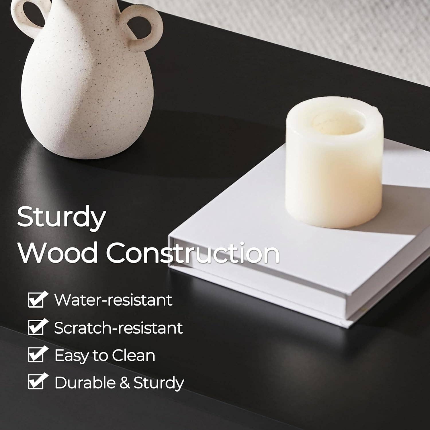 Black Lift Top Coffee Table With Hidden Compartment 47.5 Inch for wholesale on Faire8