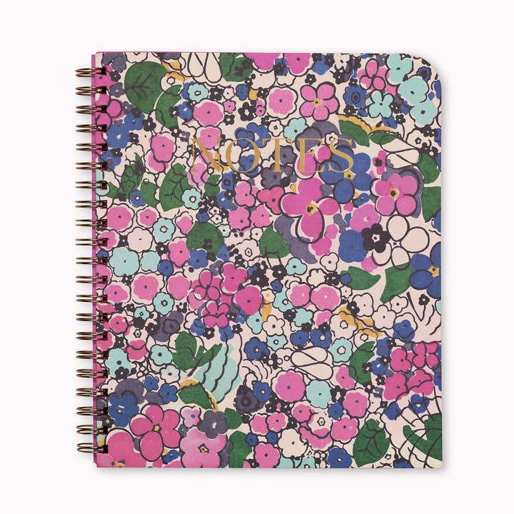 Large Spiral Notebook, Florale for wholesale by Amelin Archive