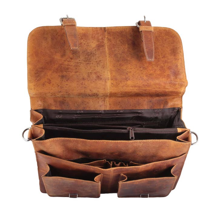 Greenwood - Venta al por mayor Maletín - Unisex - Bolso maletín y mochila combinado de cuero Eric2