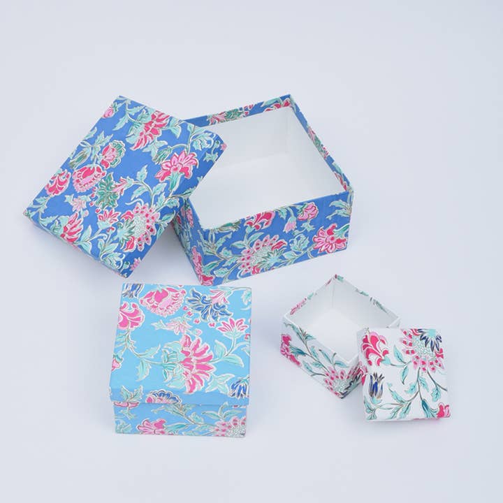 Coffret Cadeau de Noël | Boîte en Papier Artisanale | Lot de 3 pour la vente par ExpoBazaar