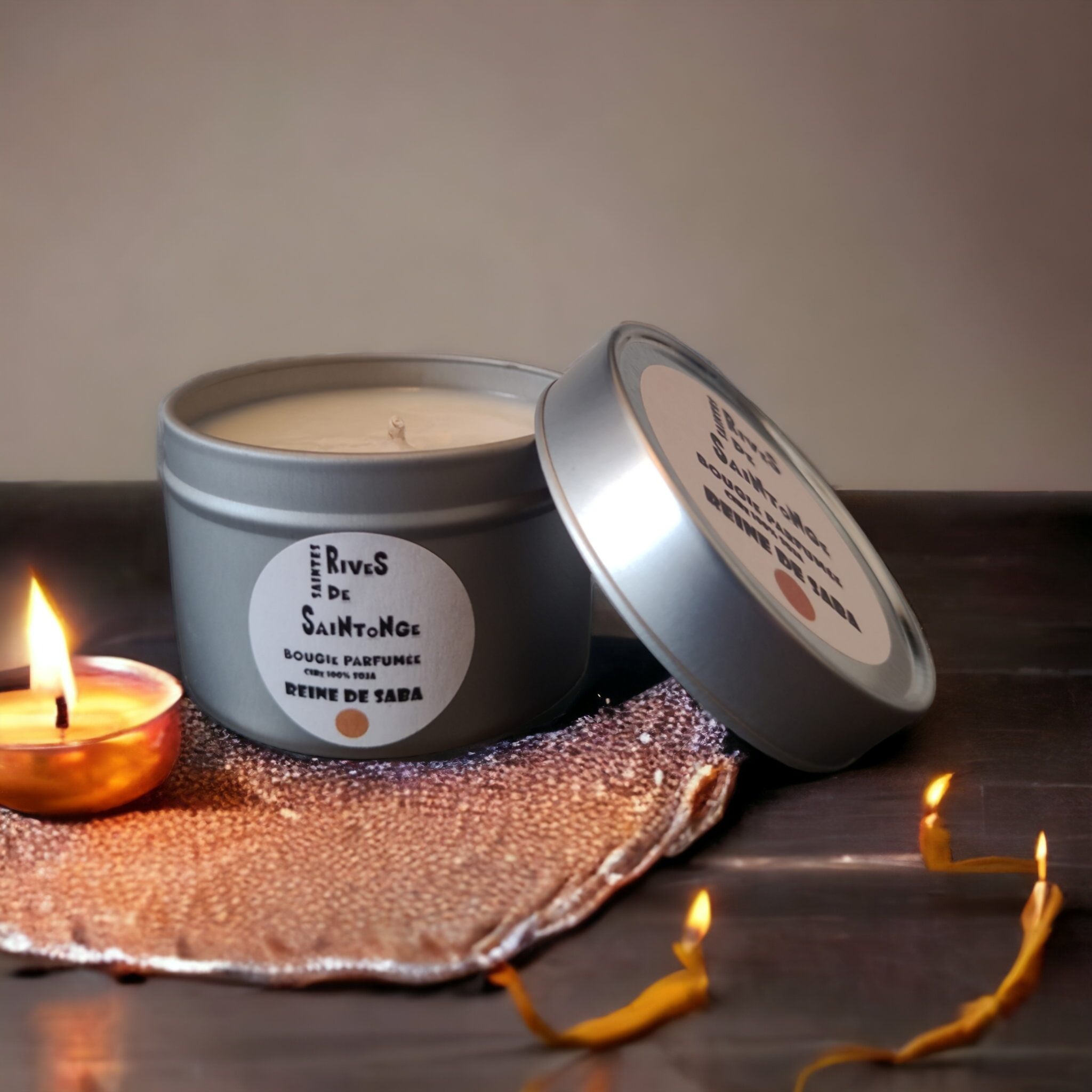 RIVES DE SAINTONGE - Wholesale Travel Candles - Queen Of Sheba Natural Candle1