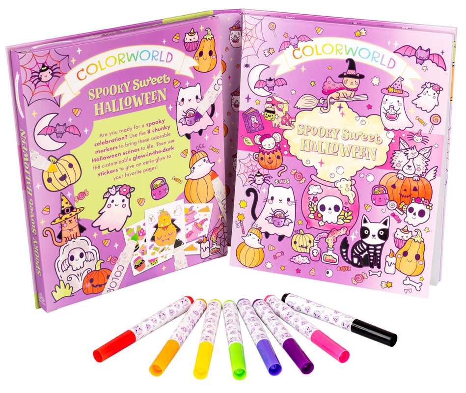 Simon & Schuster - Wholesale Coloring & Activity Book - Kids & Baby - ColorWorld: Spooky Sweet Halloween by2