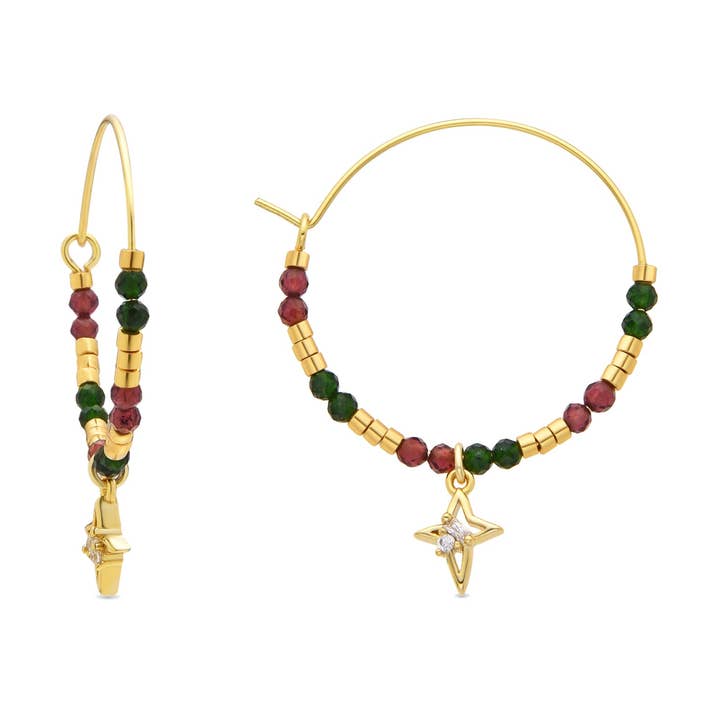 Pendientes Luxenter de Plata de Ley 925 y Circonita Brillante acabado oro 18k - Paila para venta al por mayor de Luxenter