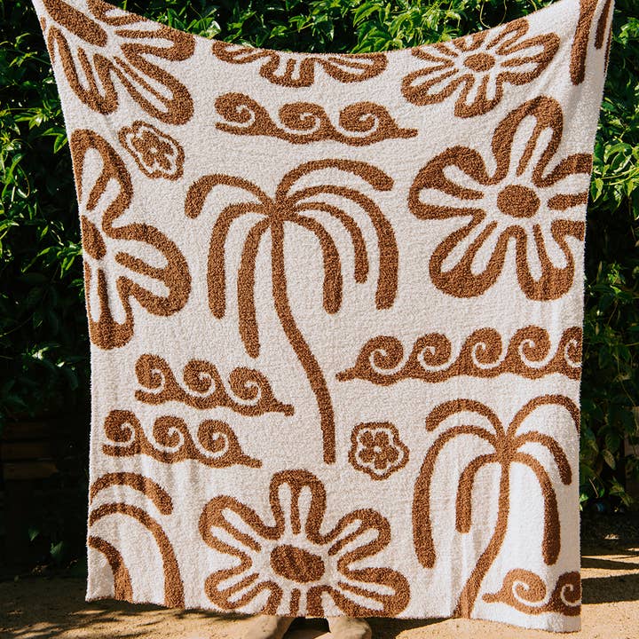 Sundream - Wholesale Decoratiedeken - Hanalei zachte deken - Mocha & Cream1
