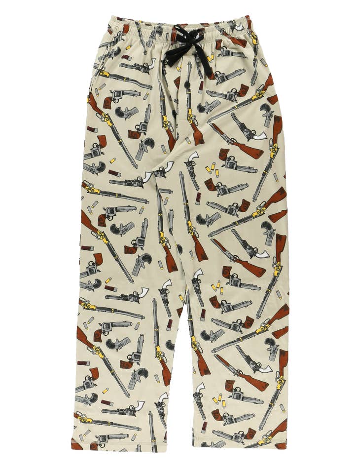 Old West Guns Men's PJ Pants for wholesale by Lazy One