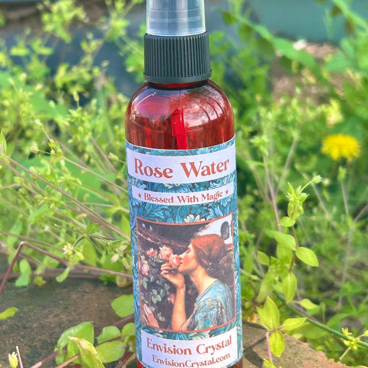 Envision Crystal - Vendita all'ingrosso Spray/Acqua viso e corpo - Spray di Acqua di Rose Organica - Spiritualmente Benedetto - Cura della Pelle3