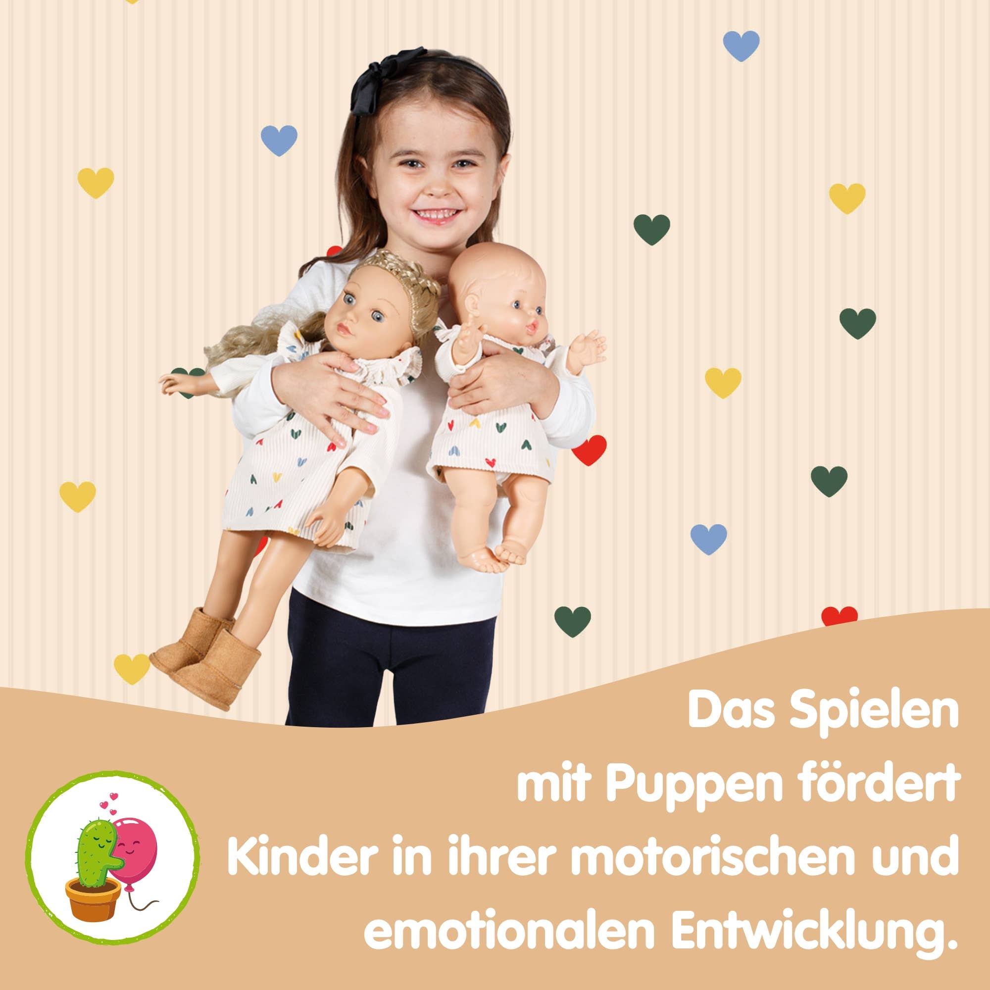 Heless - Wholesale Doll Clothing - Kids - Doll boots in suede look, size 30-34 cm4