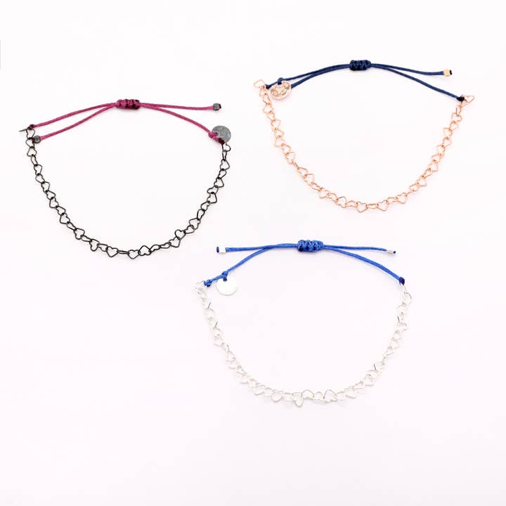 Hearts, set of 3 für den Großhandel von Nujuels by Marlies Dattler