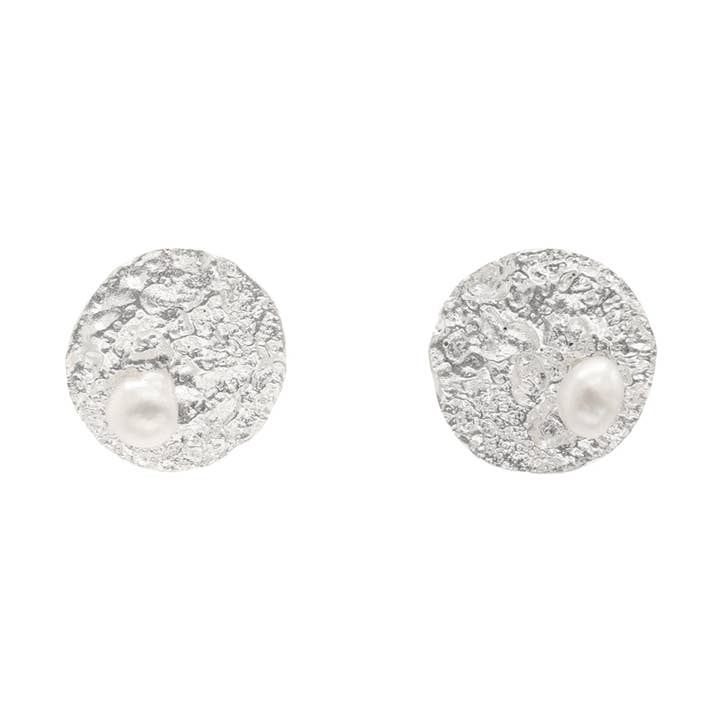 Boucles d'oreilles Acontio Argent Perle pour la vente par ACUS