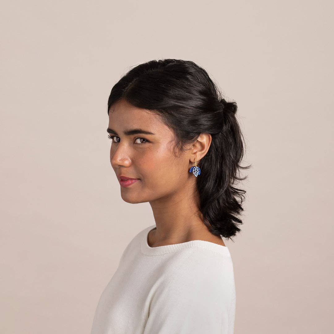 Materia Rica - Wholesale Dangle Earrings - Rustling Blue Mini1