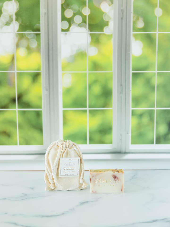 Morty Vanilla Soap ~ Slice for wholesale by Caron & Co Bath and Body