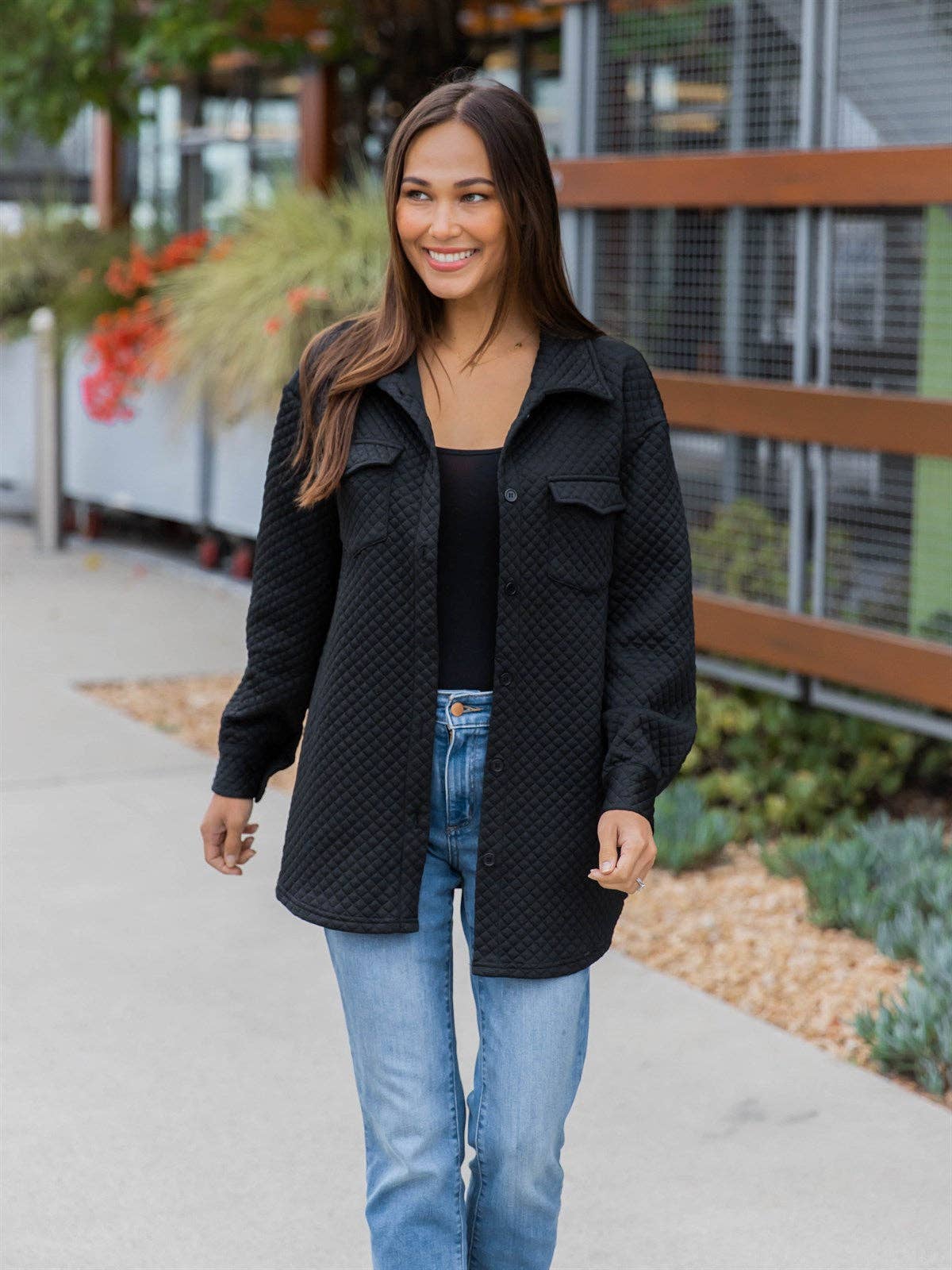 Tickled Teal - Wholesale Shirt Jacket/Shacket - Women's - Quilted Shacket10