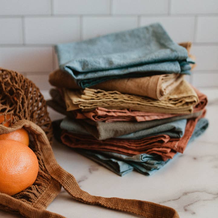 Eloise et moi - Wholesale Tea towel - Hand dyed Organic cotton Kitchen Towel9