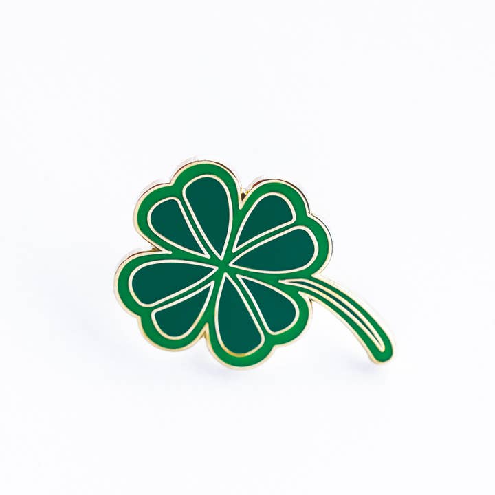 Shamrock Enamel Pin for wholesale by Dream Maker Pins
