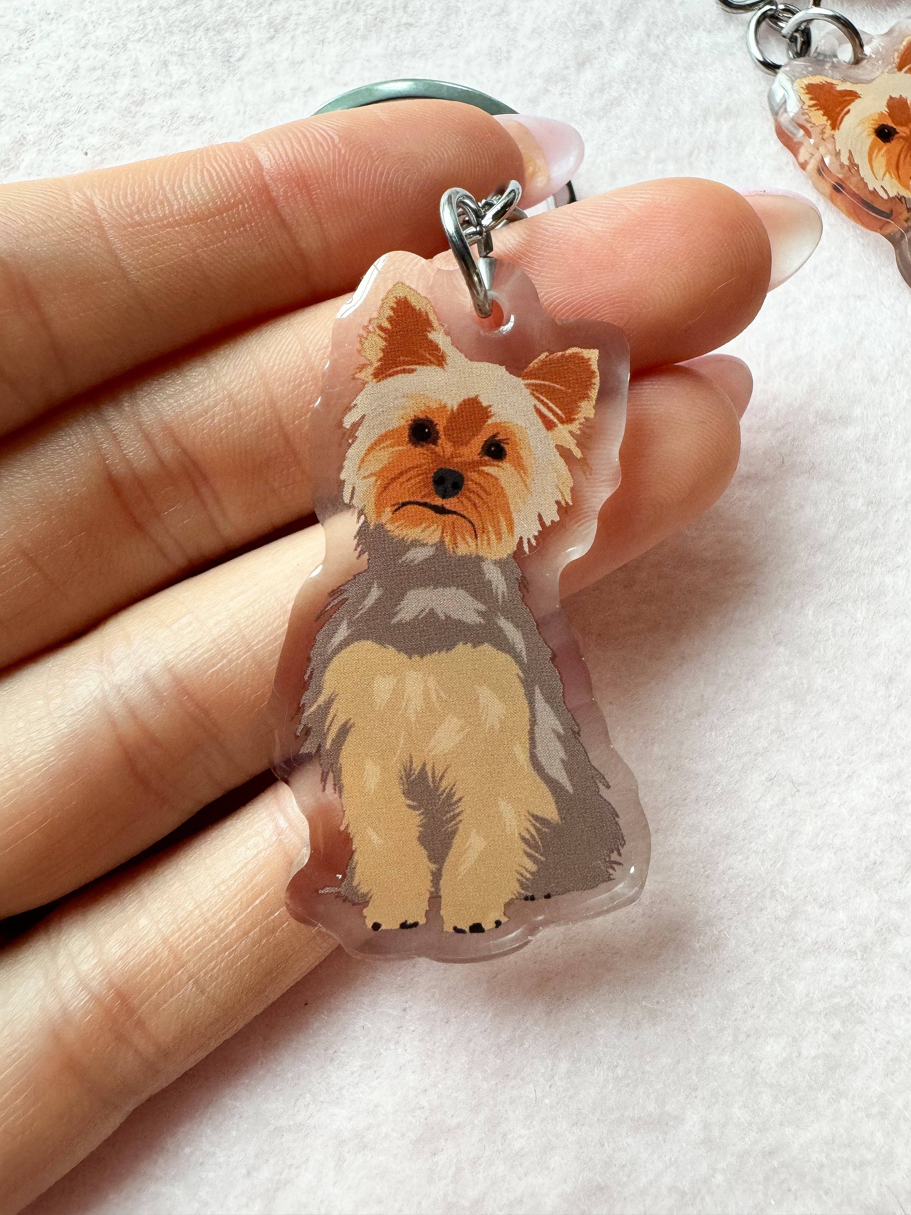Our Cheery Corner - Wholesale Keychain - Unisex - Yorkshire Terrier (blue & tan yorkie) Keychain1
