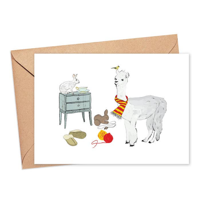 Close Knit Card for wholesale by Screech Owl Design