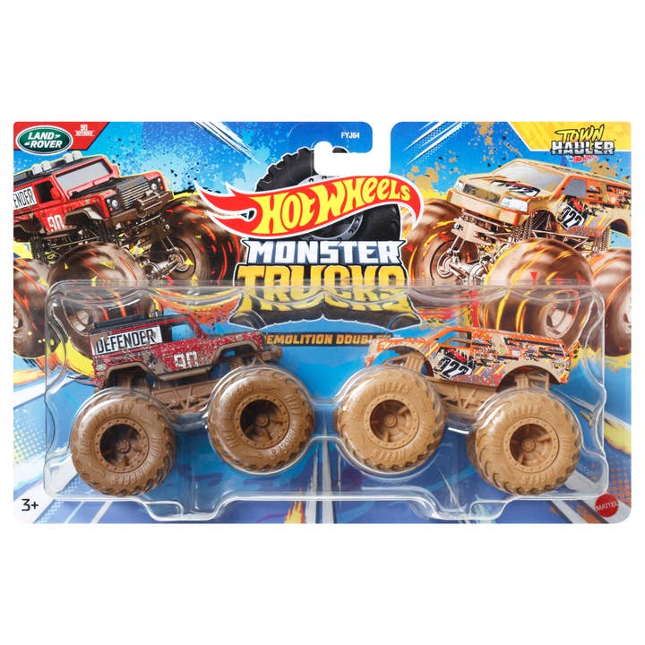 Toysmith - Wholesale Toy Car/Truck - Kids - Mattel Hot Wheels Demolition Doubles 2-Pack