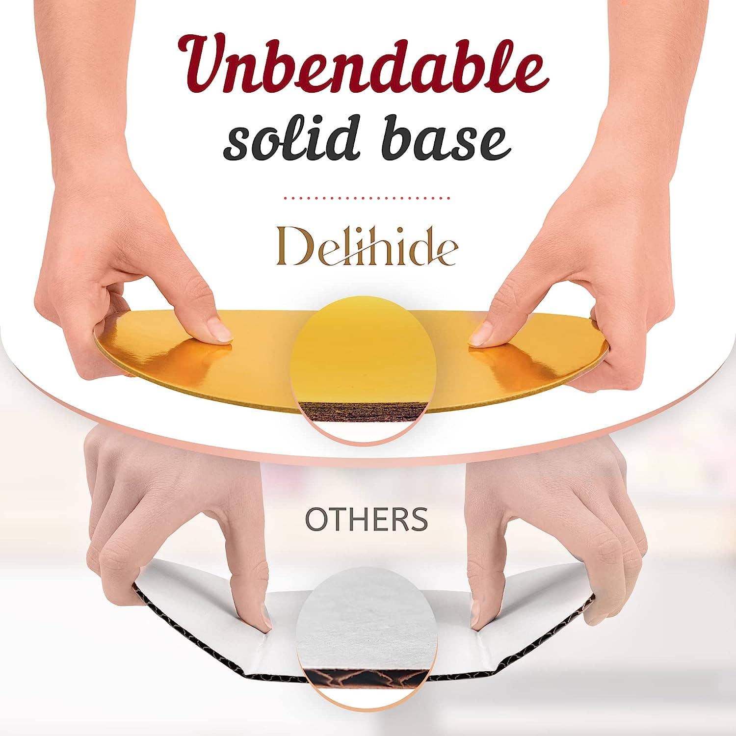 Leib Games – wholesale Tårtfat – 12 premium tårtlådor med tårtbrickor – 25,4 x 25,4 x 12,7 cm3