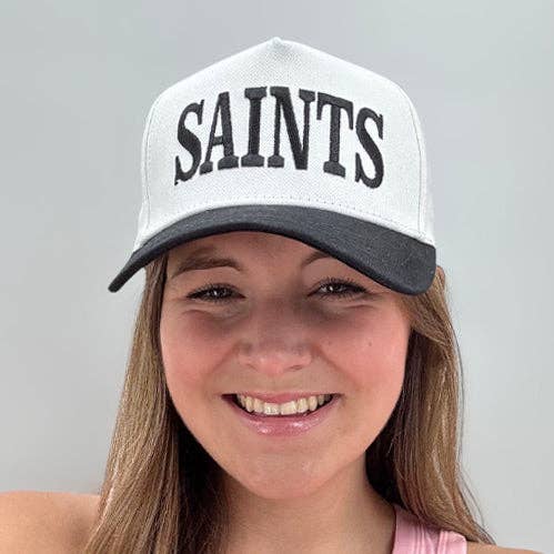 Girlie Girl Originals - Wholesale Baseball Cap - Women's - LM-3014 SAINTS CAP BLACK