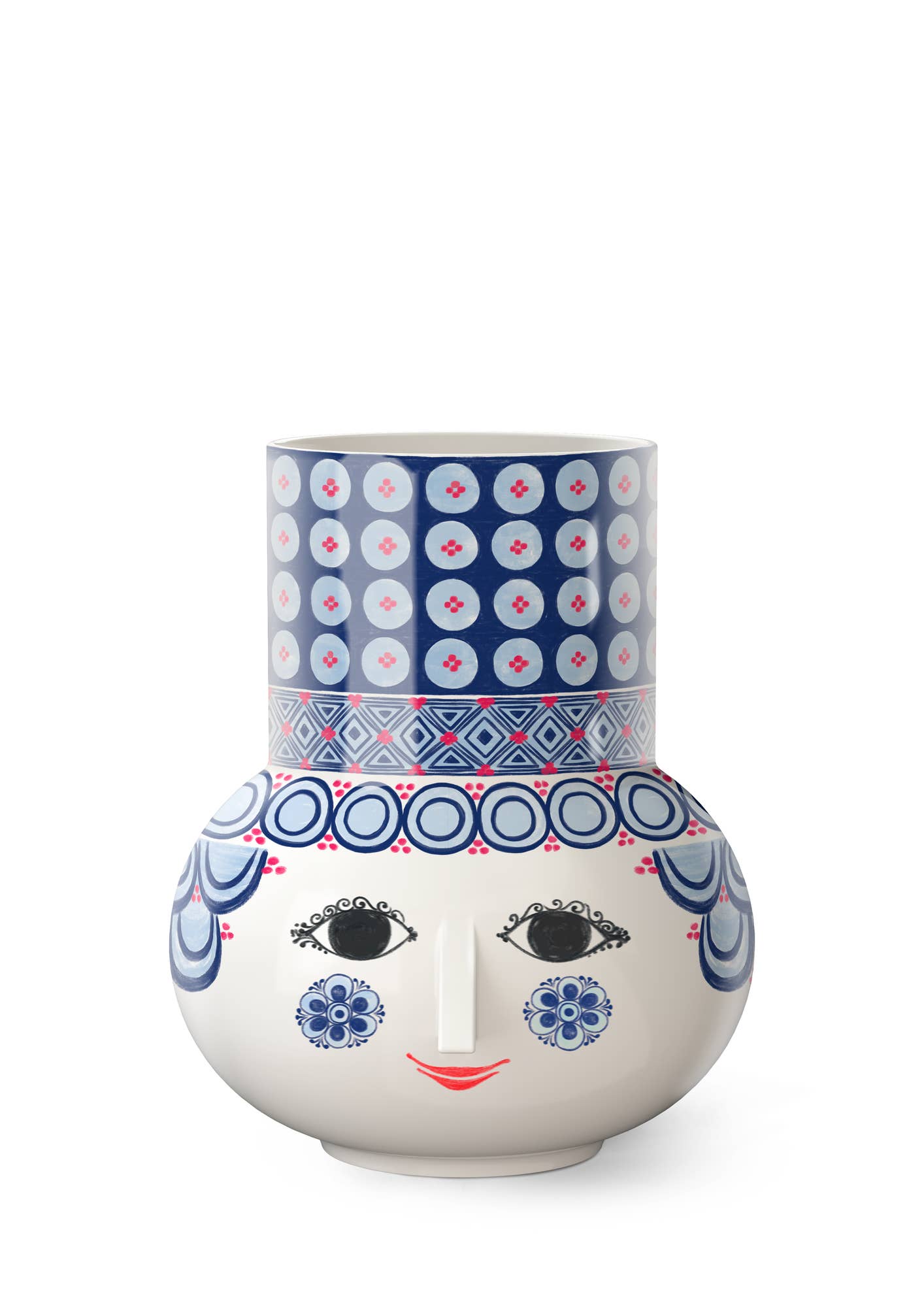 Danish Design Collective - Wholesale Plant Pot - Bjørn Wiinblad - Olga - Long Neck 3D Plant Pot / Vase