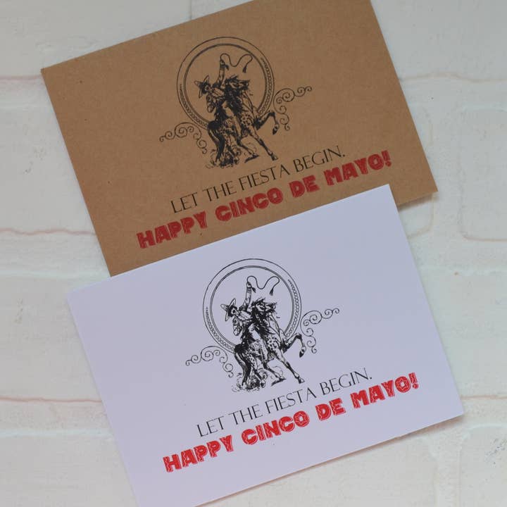 Let the fiesta begin | Happy Cinco de Mayo greeting cards for wholesale by This & That Creations, INC.