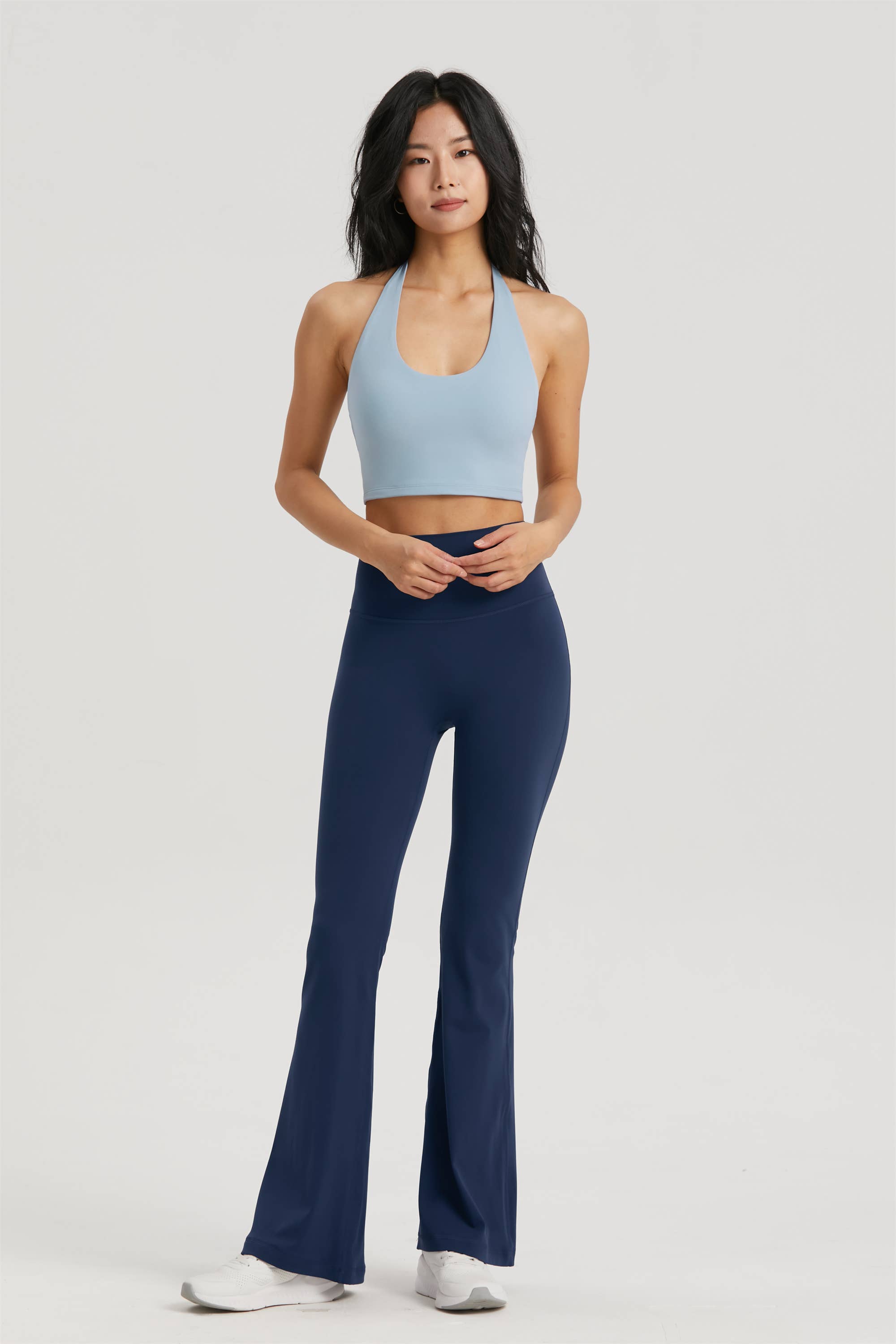 91thelabel - Vente Pantalon de sport – femme - Pantalon de yoga taille haute évasé sculptant Athena4
