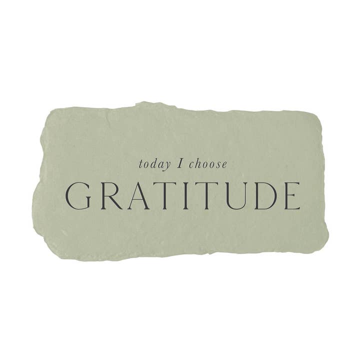 farmette - Wholesale Desk/tabletop sign - today I choose gratitude intention card0