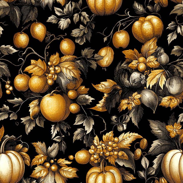 FabricSmiths - Wholesale Tapestry/Textile - Thanksgiving 5 - Natural Fiber Fabric by the Yard1