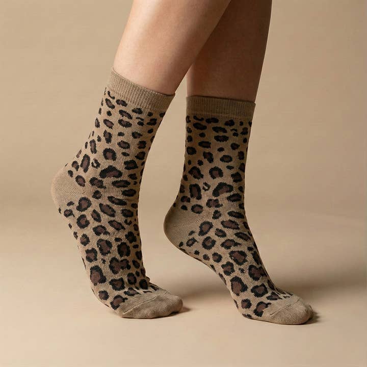 Socken - Leopard für den Großhandel von Fox by Ren GmbH
