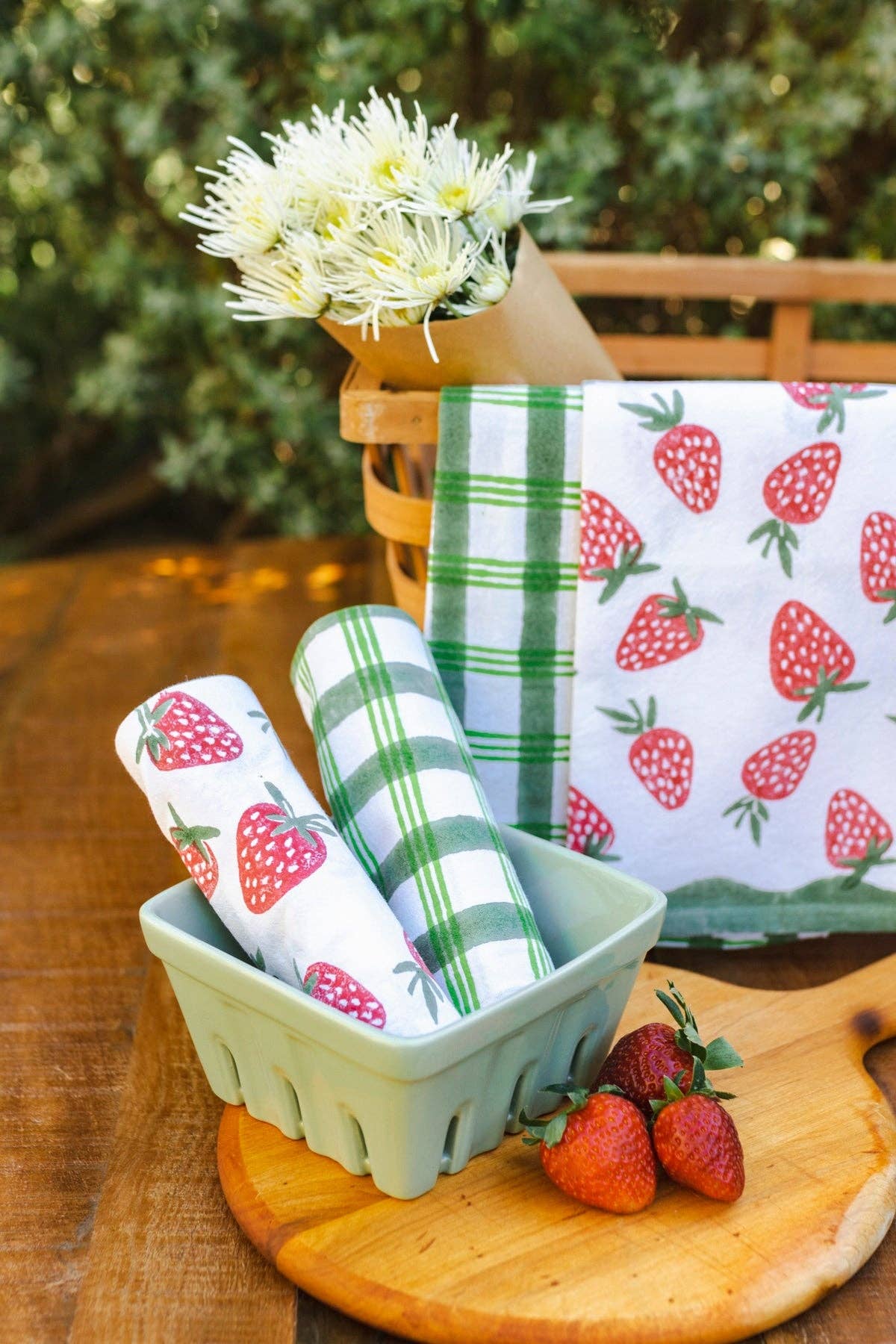 Mended - Wholesale Tea Towel - Tea Towel - Strawberry3