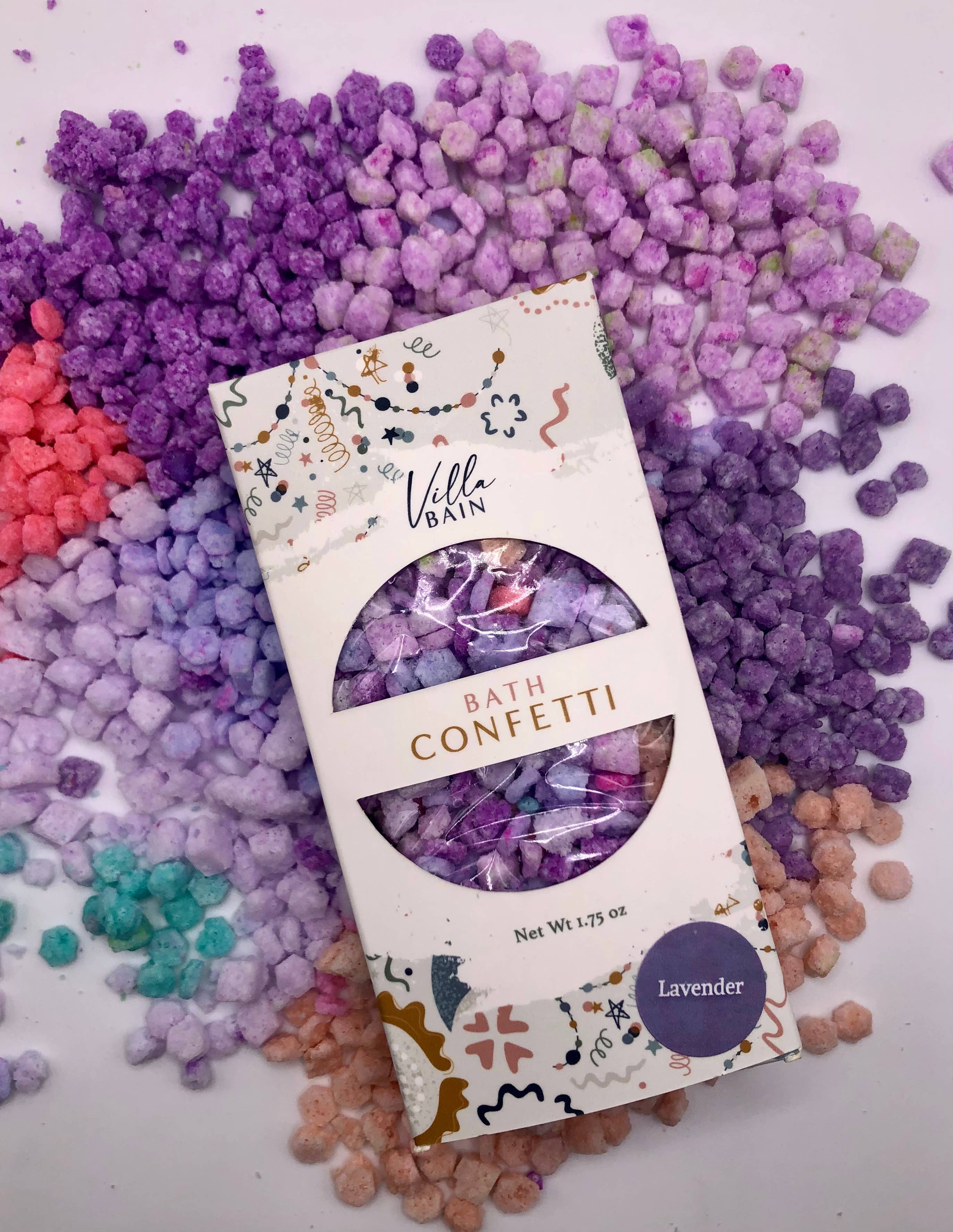 Villa Bain – wholesale Bath bomb/fizz – Lavender Bath Confetti3