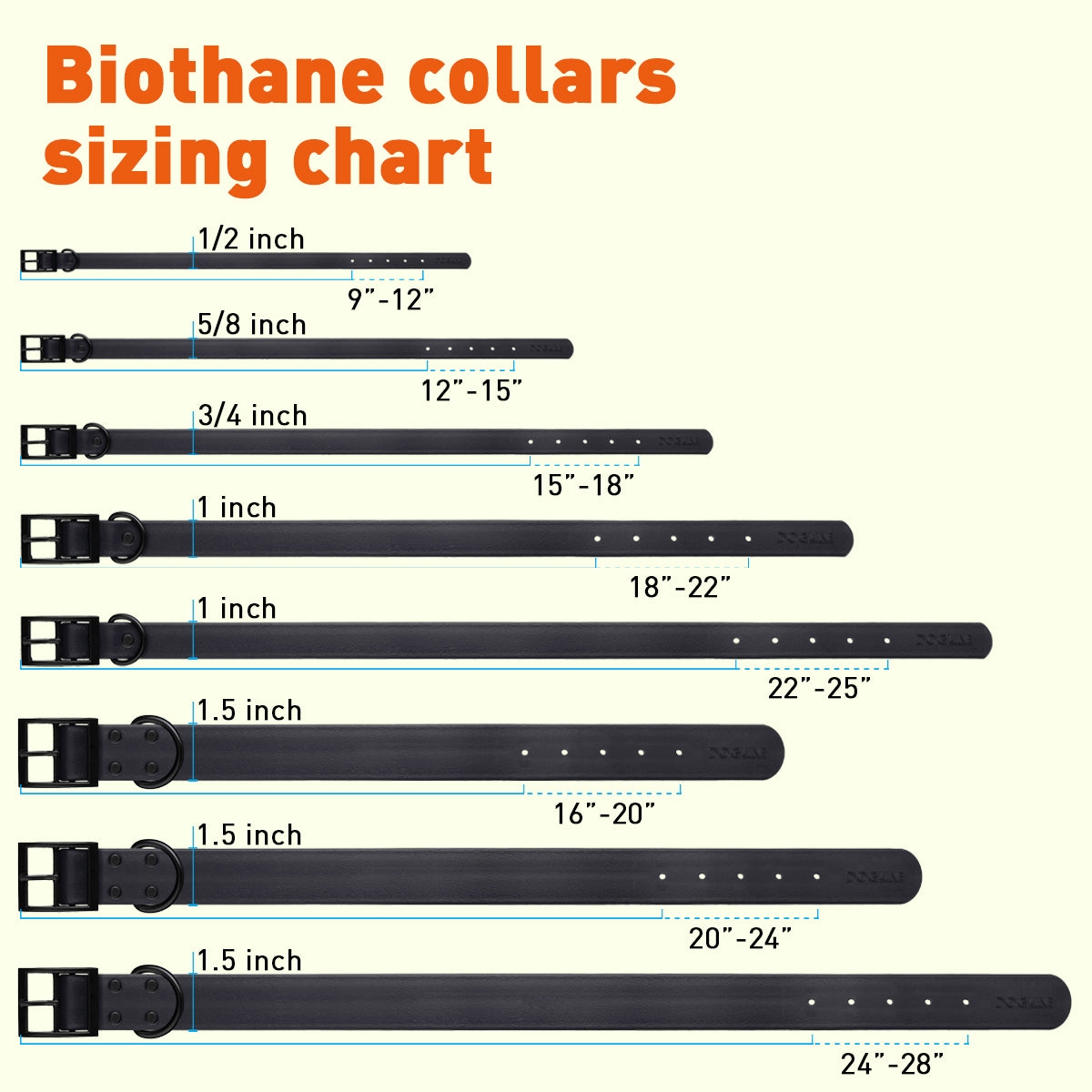 Dogline – wholesale Dog Collar – Biothane Waterproof Collar
