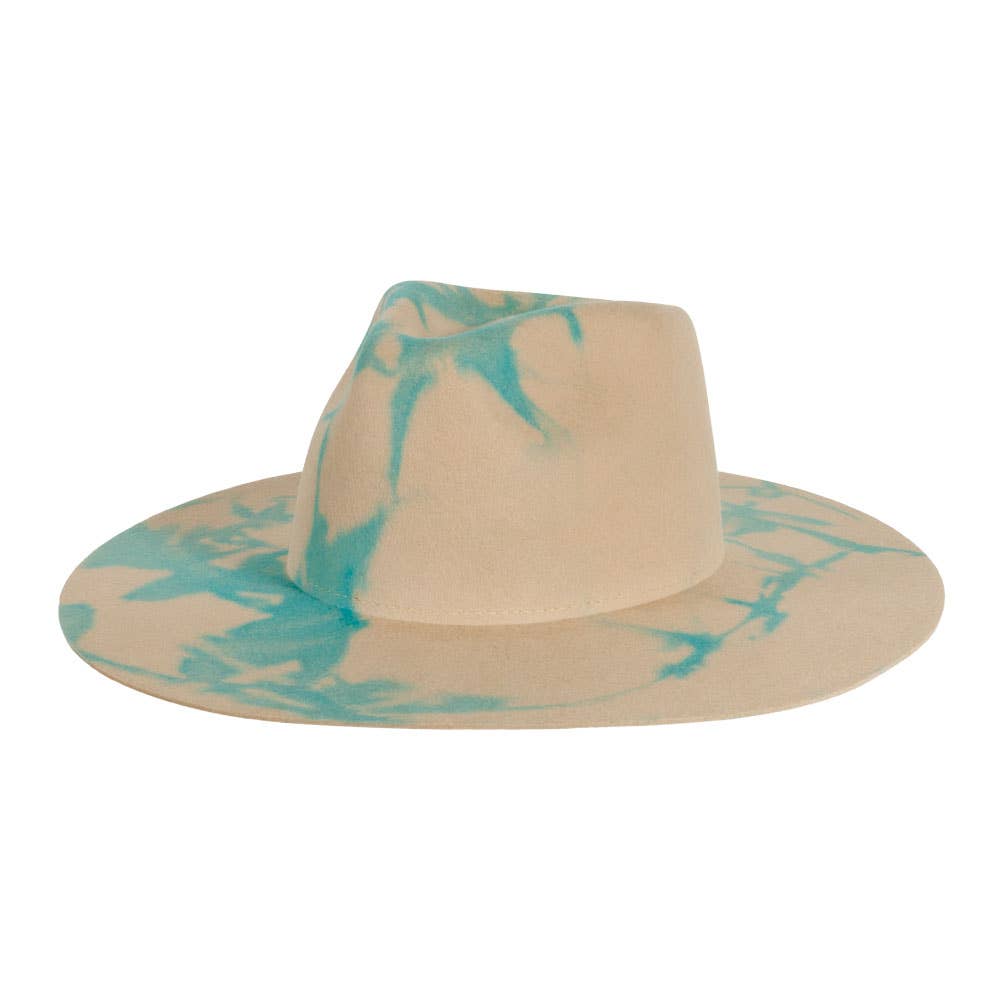 American Hat Makers - Wholesale Fedora - Unisex - Tie Dye Wool Felt Fedora Hat - Style Demi8