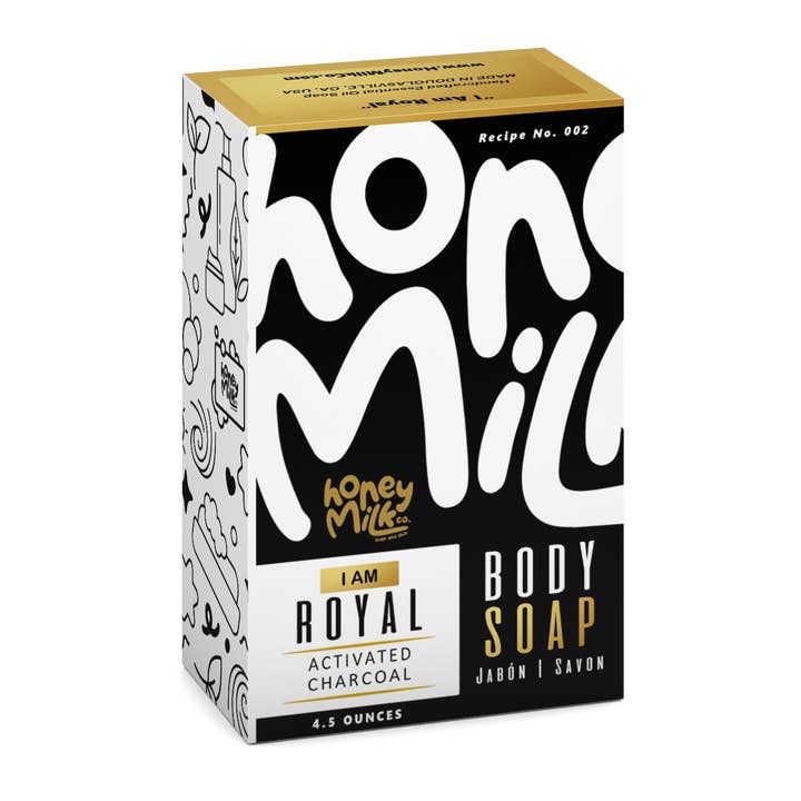 HoneyMilk - Wholesale Bar Soap - “I Am Royal” (Skin Detox) Soap