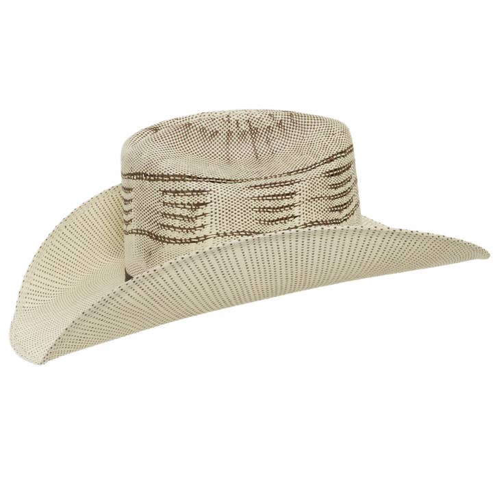 Ivory Straw Western Hat - Style American Trail | Open Sizing 12 for wholesale on Faire
