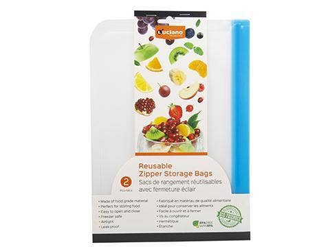 Luciano Gourmet - Wholesale Food Storage Wrap/Bag - Luciano 2-Piece Reusable Ziplock Bags3