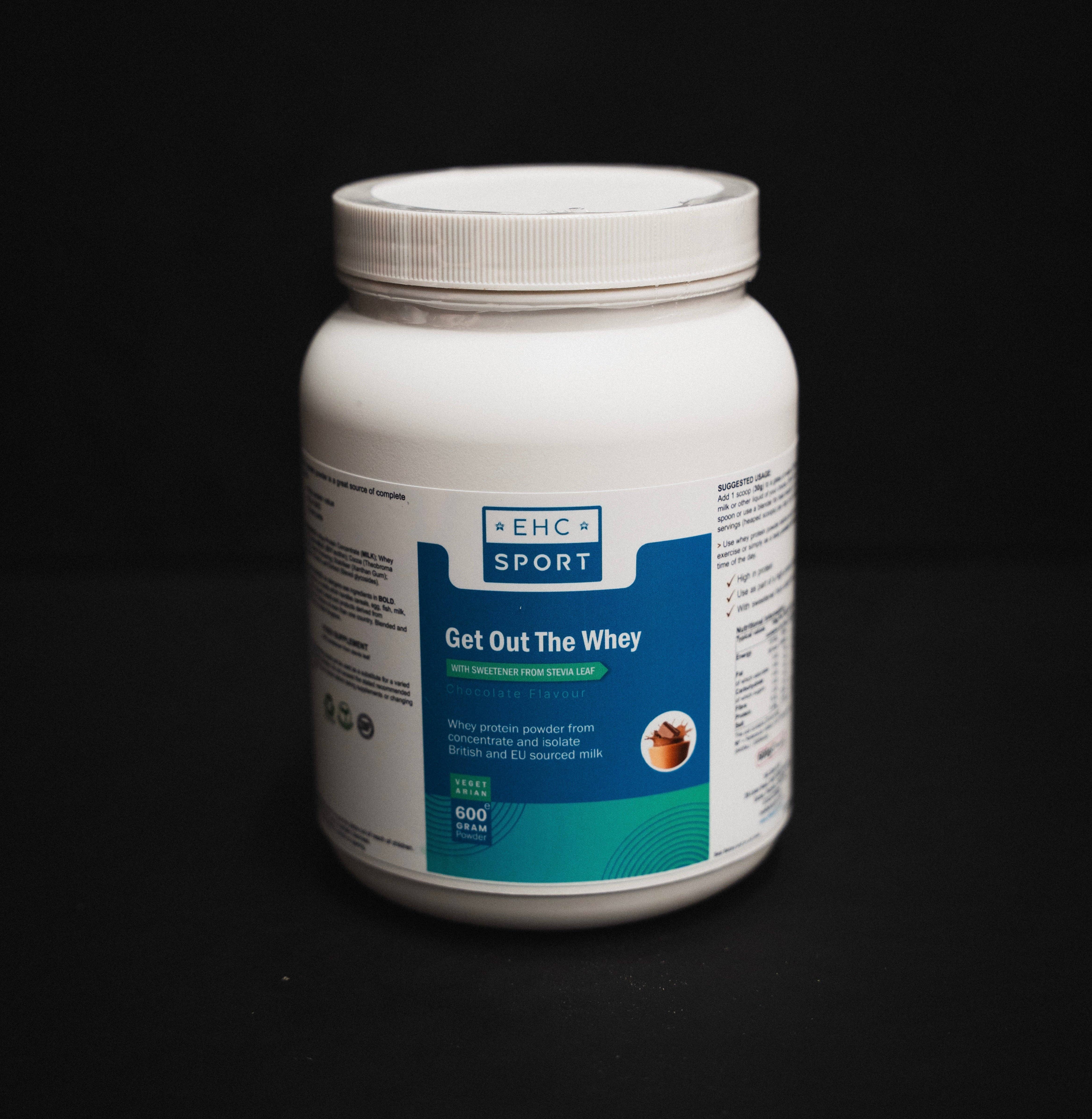 EHC Sport – wholesale Protein/superfood powder – Natural Whey Protein 600g | Grass Fed Chocolate Flavour0