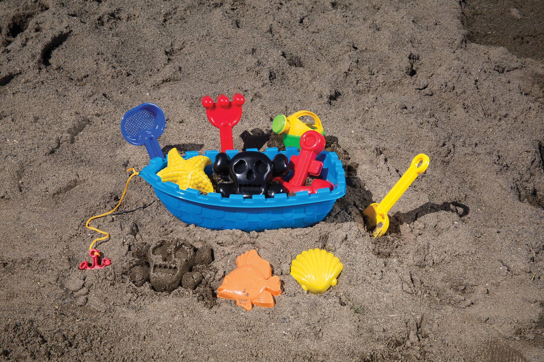 Toysmith - Wholesale Beach/Pool Toy - Kids & Baby - Pirate Ship Beach Set Shovel/Sifter/Rake/Watering Can/Bucket2