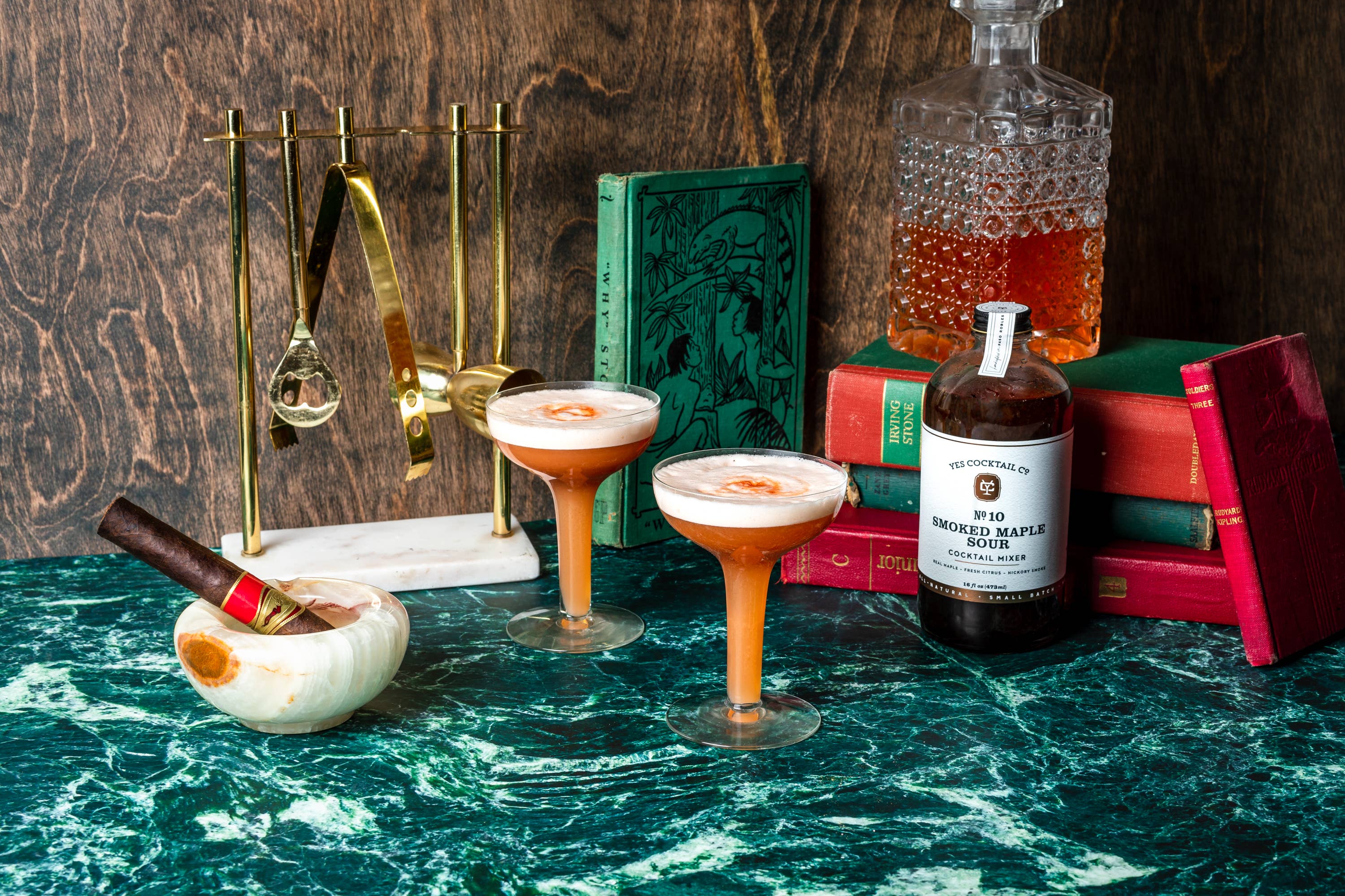 Yes Cocktail Co - Wholesale Cocktail Mix/Syrup - Smoked Maple Sour Cocktail Mixer: FALL SEASONAL5